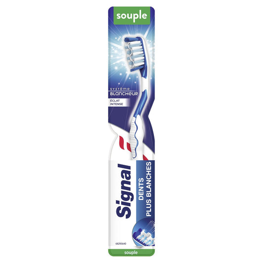 Brosse à Dents Souple Blancheur Éclat Intense SIGNAL la brosse à dents
