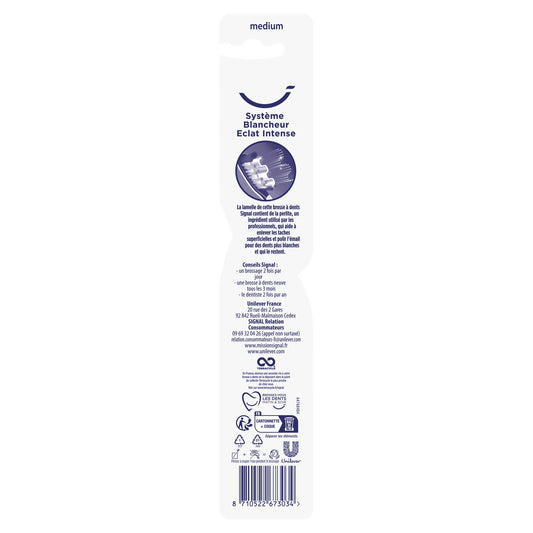 Brosse à Dents Médium Blancheur Éclat Intense SIGNAL