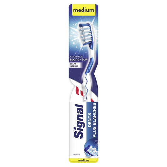 Brosse à Dents Médium Blancheur Éclat Intense SIGNAL la brosse à dents