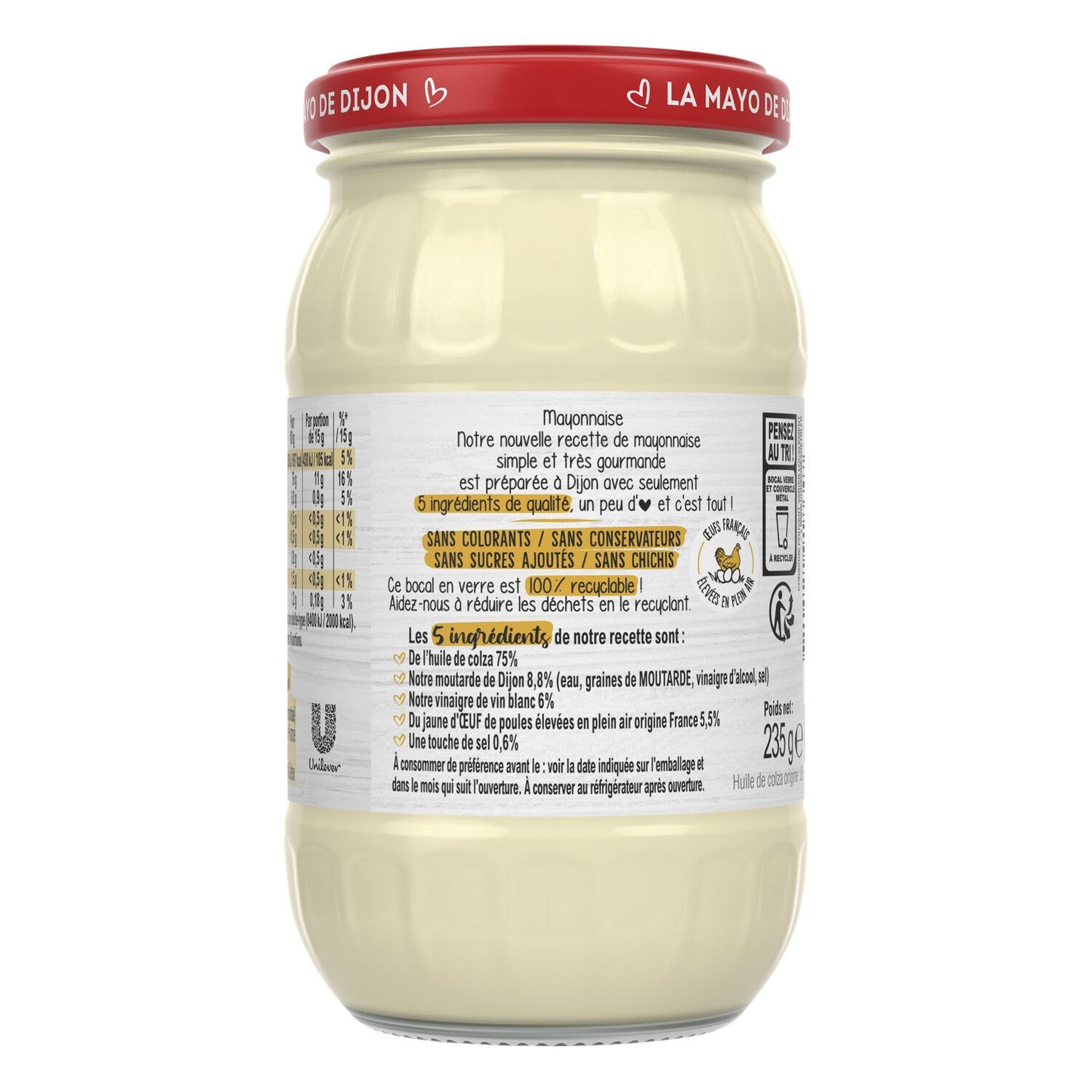 Mayonnaise de Dijon 5 Ingrédients AMORA