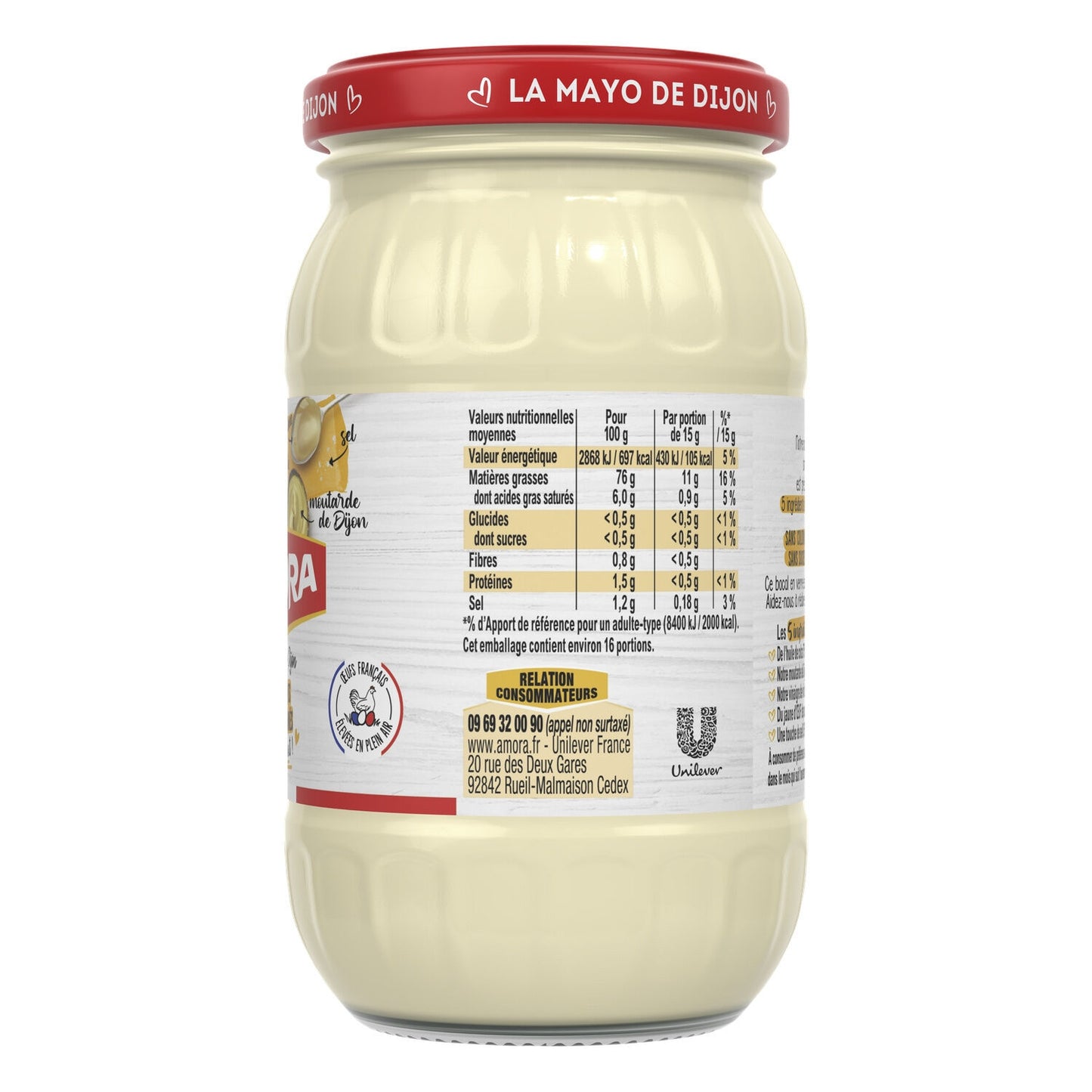 Mayonnaise de Dijon 5 Ingrédients AMORA