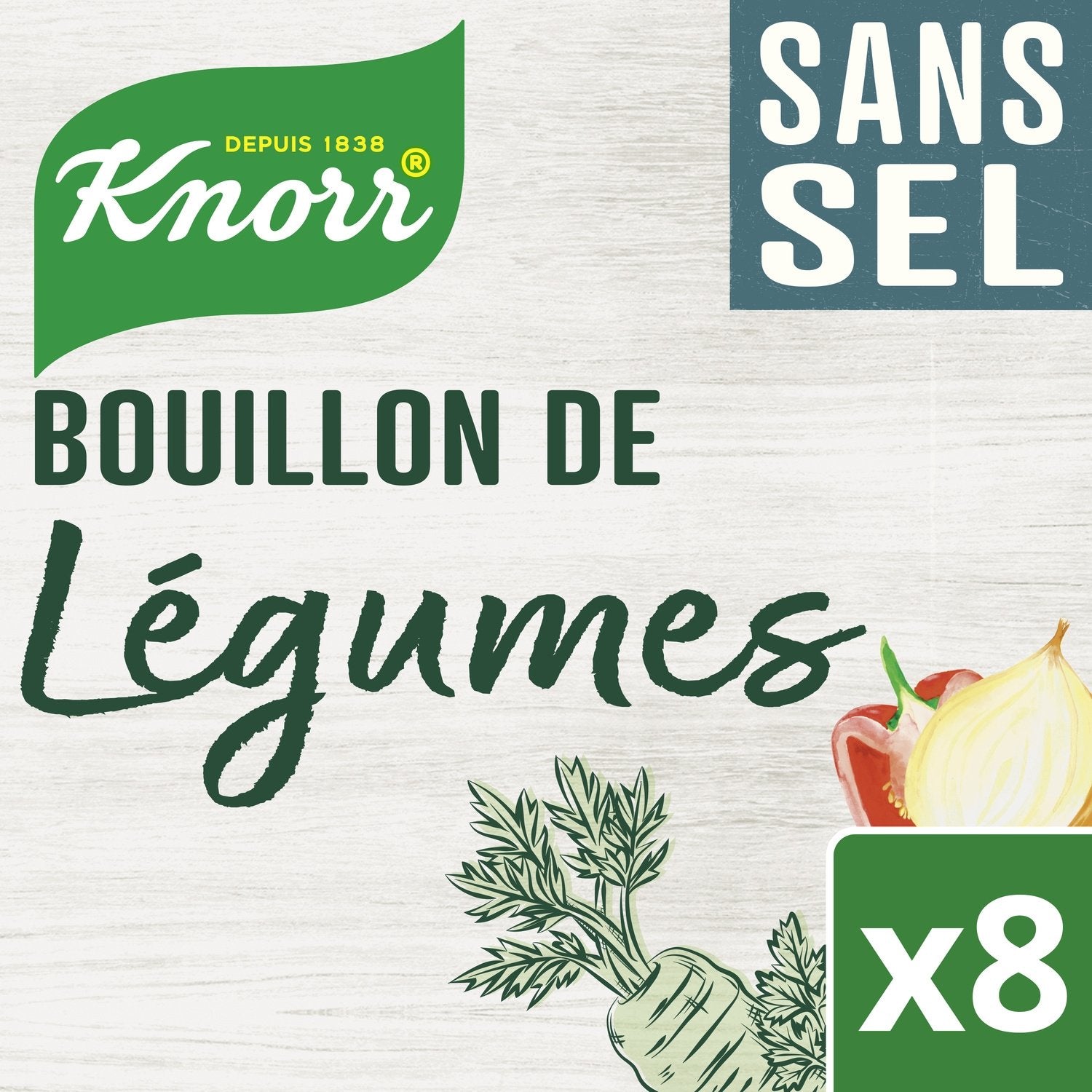 Bouillon de Légumes KNORR le paquet de 8 cubes