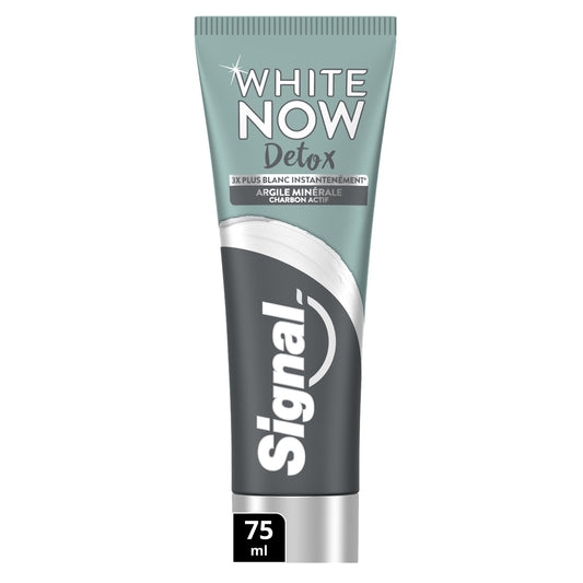 White Now SIGNAL Detox Whitening Zahnpasta mit Tonerde und Aktivkohle