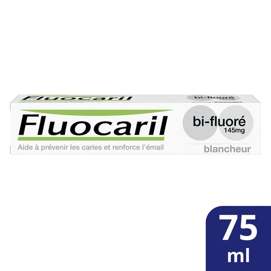Dentifrice Blancheur Bi-Fluoré Anti-Caries FLUOCARIL le tube de 75mL