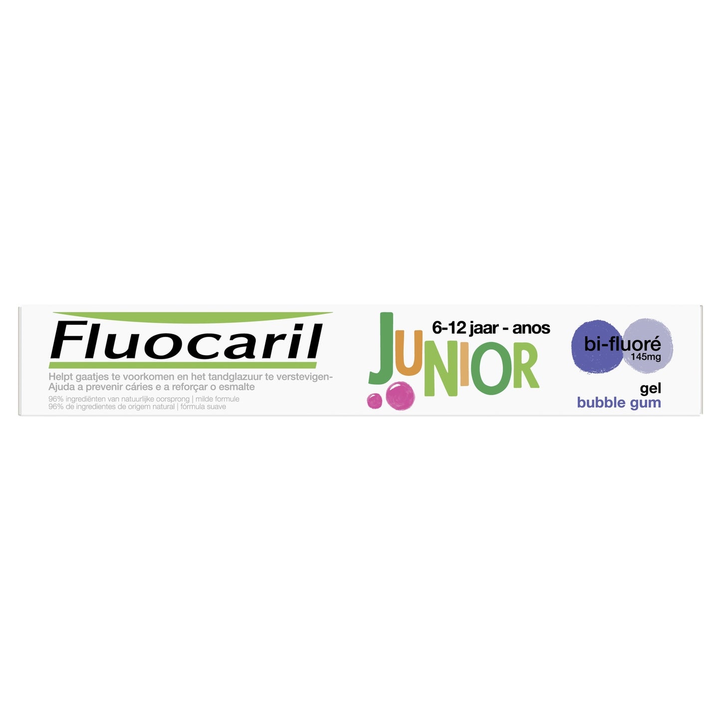 Dentifrice Enfant 6-12 Ans Anti-Caries Renforce l'Email Goût Bubble Gum FLUOCARIL