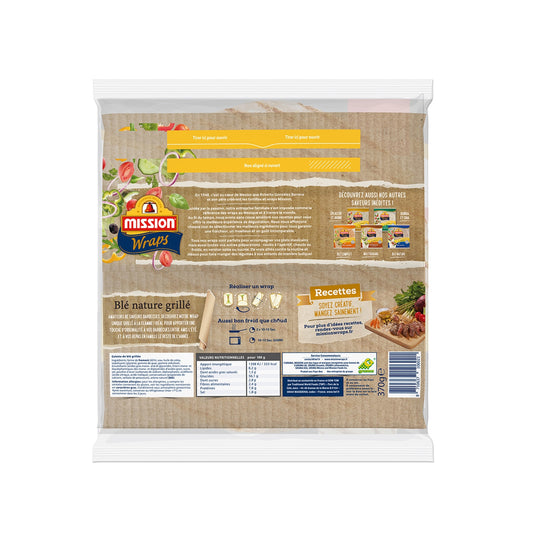MISSION Toasted Plain Wheat Wraps