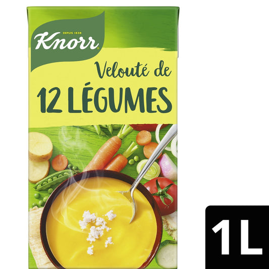 Soupe Velouté 12 Légumes Fromage Frais KNORR la brique de 1 l