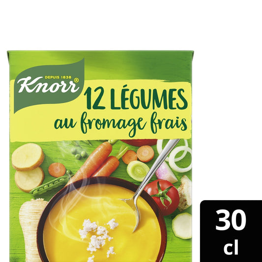 Soupe Velouté 12 Légumes au Fromage Frais KNORR la brique de 30 cl