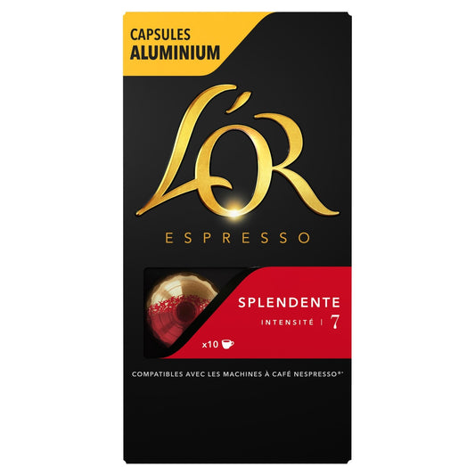 Café Capsules Intensité 7 Compatible Nespresso L'OR la boite de 10 capsules