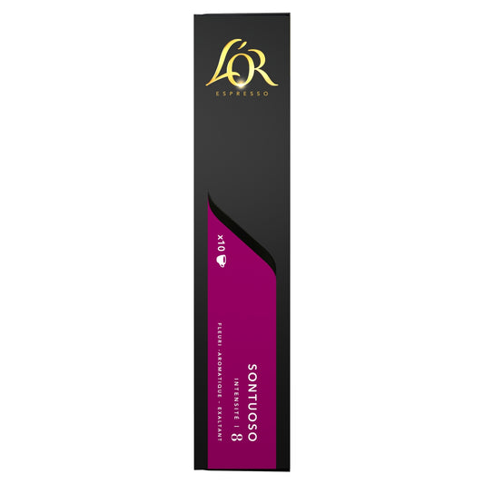 Sontuoso Intensity Coffee Capsules Compatible with Nespresso L'OR