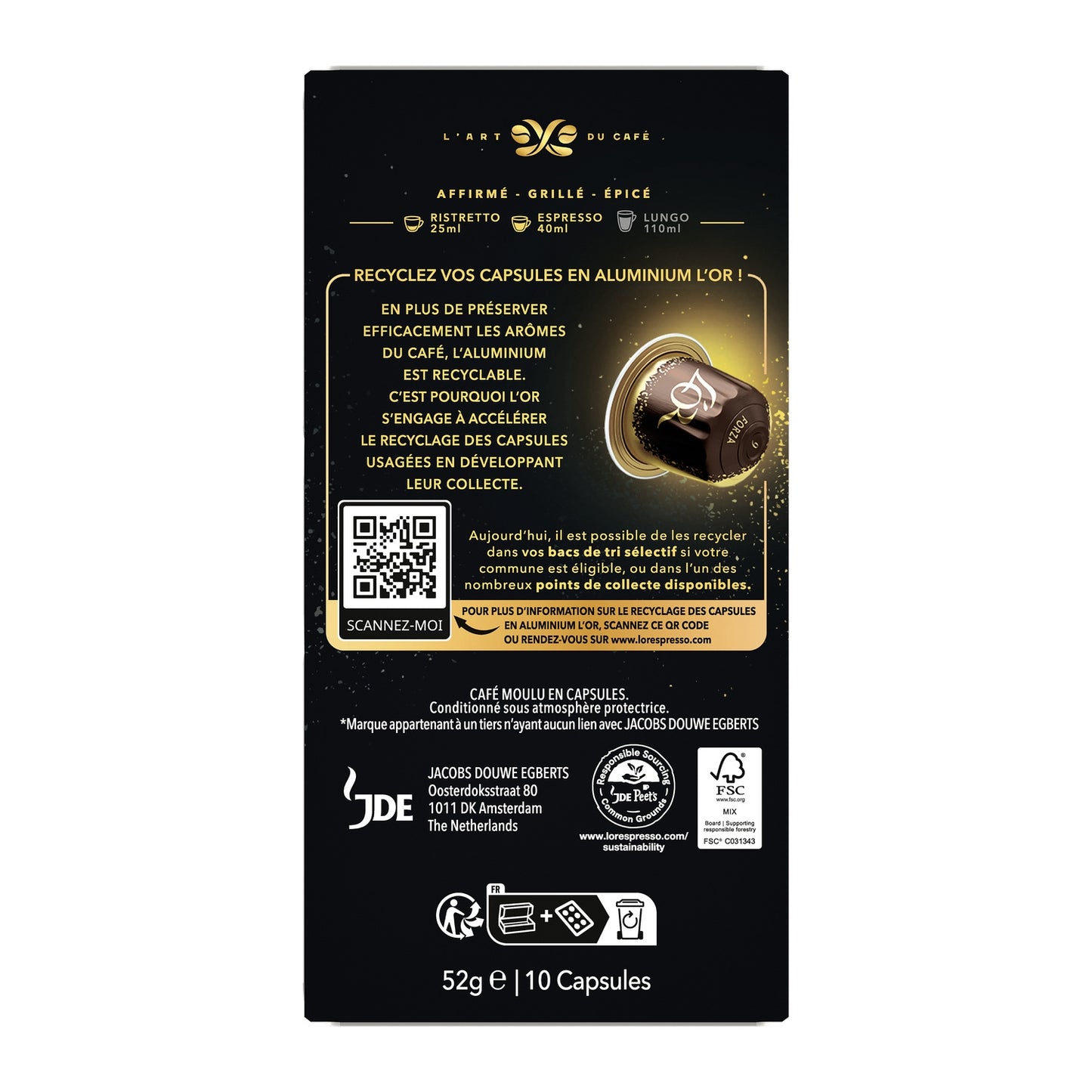 Forza Intensity 9 Nespresso Compatible Capsules L'OR