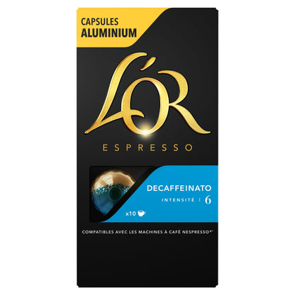 Decaffeinated Coffee Capsules Intensity 6 Nespresso Compatible L'OR