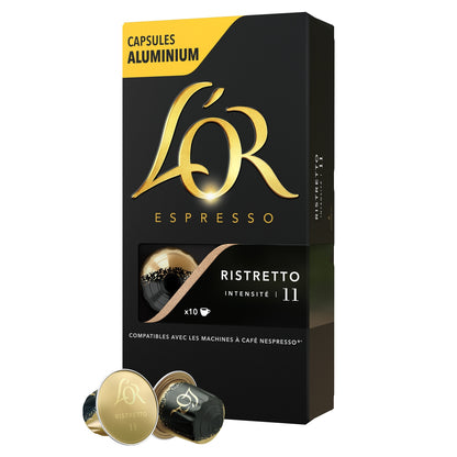 Ristretto Coffee Capsules Intensity 11 Nespresso Compatible L'OR