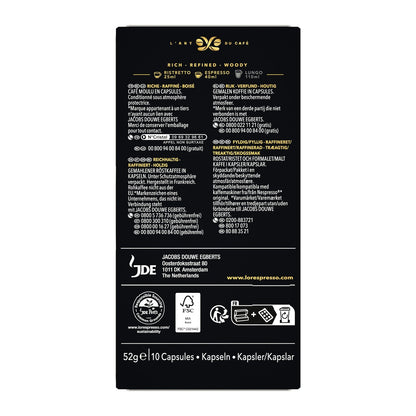 Absolute Gold Intensity 9 Coffee Capsules Compatible with Nespresso L'OR