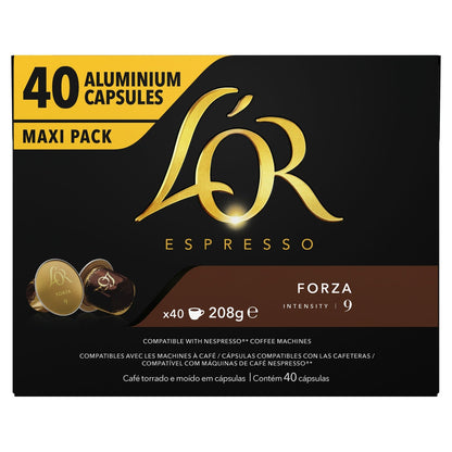 Nespresso Forza Intensity 9 L'OR ESPRESSO Compatible Capsules