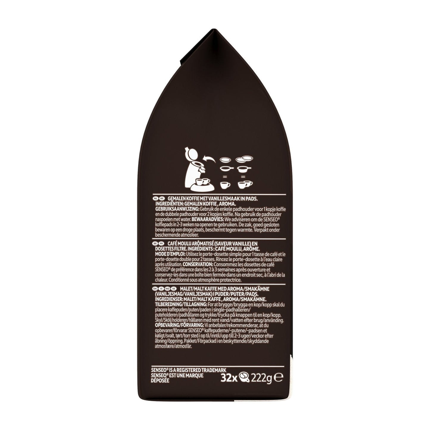 [ANTI-GASPILLAGE] Café Dosettes Saveur Vanille SENSEO - Date de durabilité minimale : 11/2025