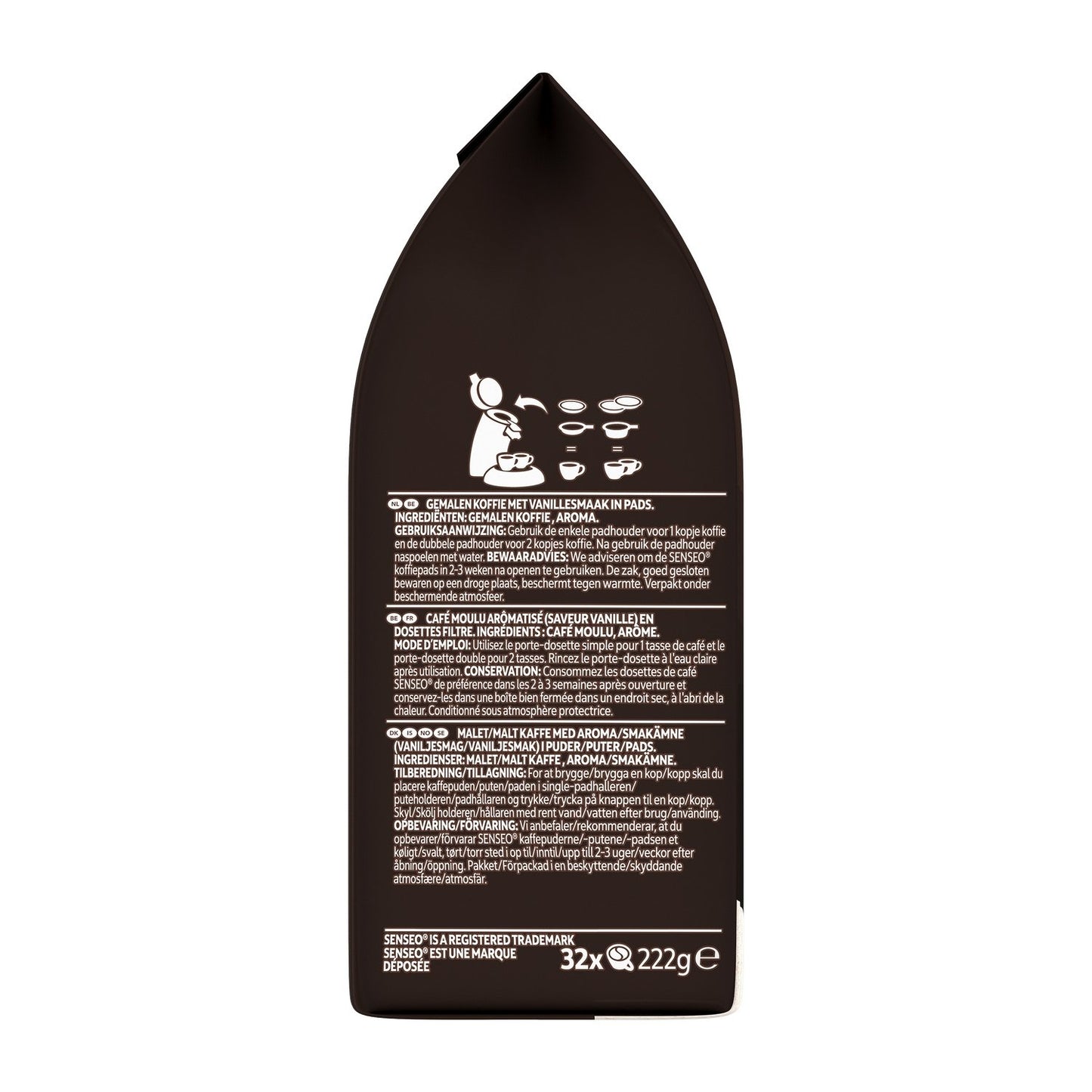 Café Dosettes Saveur Vanille SENSEO