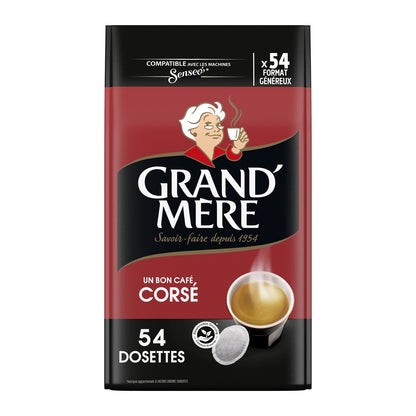 Café Dosettes Corsé Compatible Senseo GRAND'MERE