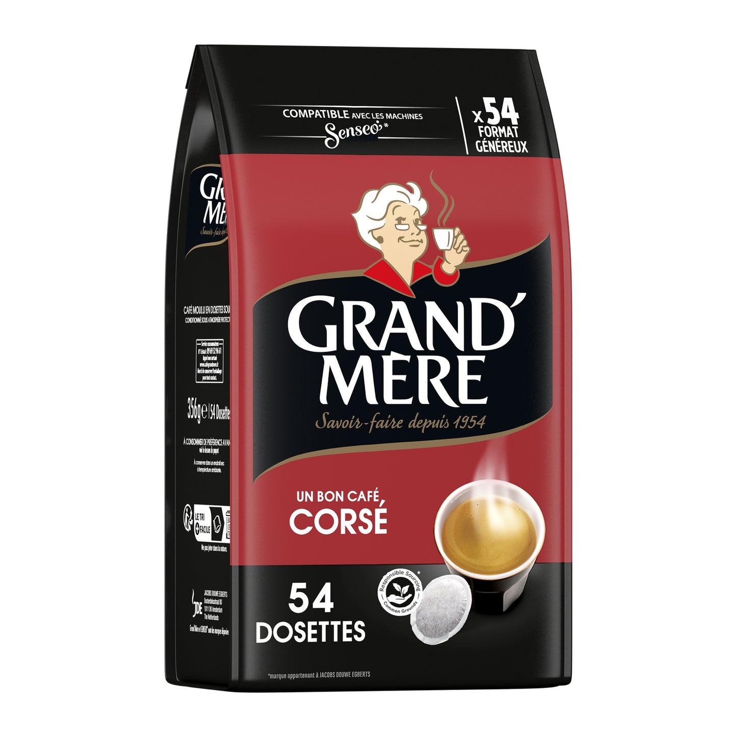 Café Dosettes Corsé Compatible Senseo GRAND'MERE