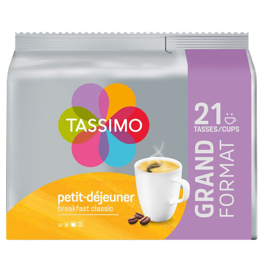 Café Dosettes Petit Déjeuner Compatible Tassimo TASSIMO le paquet de 21 dosettes
