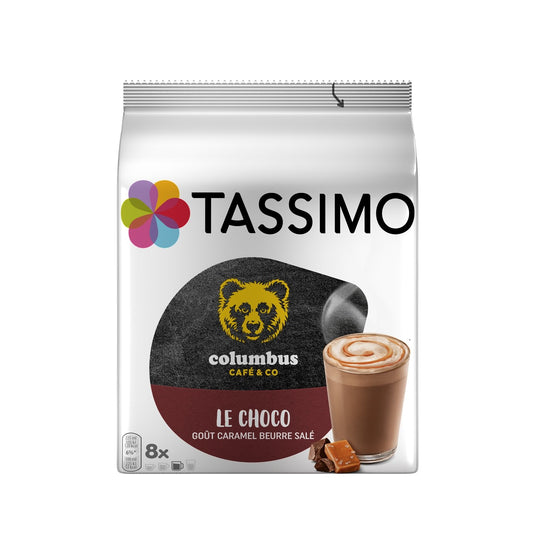 Chocolate Pods Columbus the Choco Salted Caramel TASSIMO