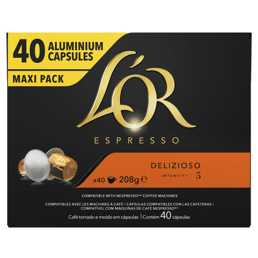 Nespresso Delizioso Intensity 5 L'OR ESPRESSO Compatible Capsules