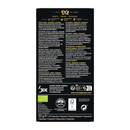 Organic Nespresso Compatible Intensity 7 Coffee Capsules L'OR