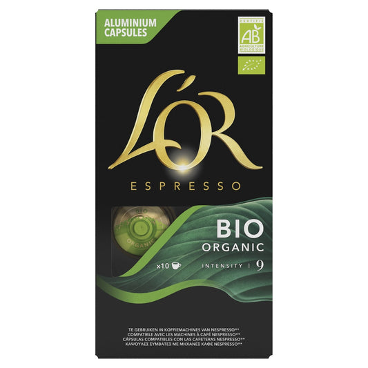 Café Capsules Bio Intensité 9 Compatibles Nespresso L'OR