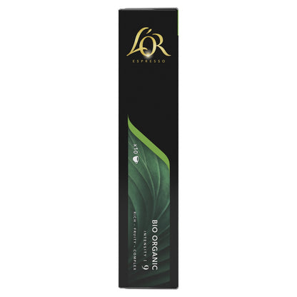 Organic Coffee Capsules Intensity 9 Compatible with Nespresso L'OR
