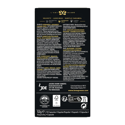 [ANTI-GASPILLAGE] Café Capsules Caramel Compatible Nespresso L'OR - Date de durabilité minimale : 14/06/2025