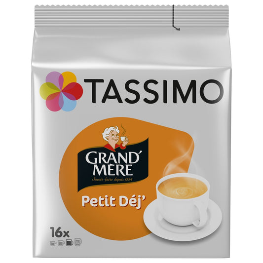Café Dosettes Petit Déjeuner Compatible Tassimo TASSIMO le paquet de 16 dosettes
