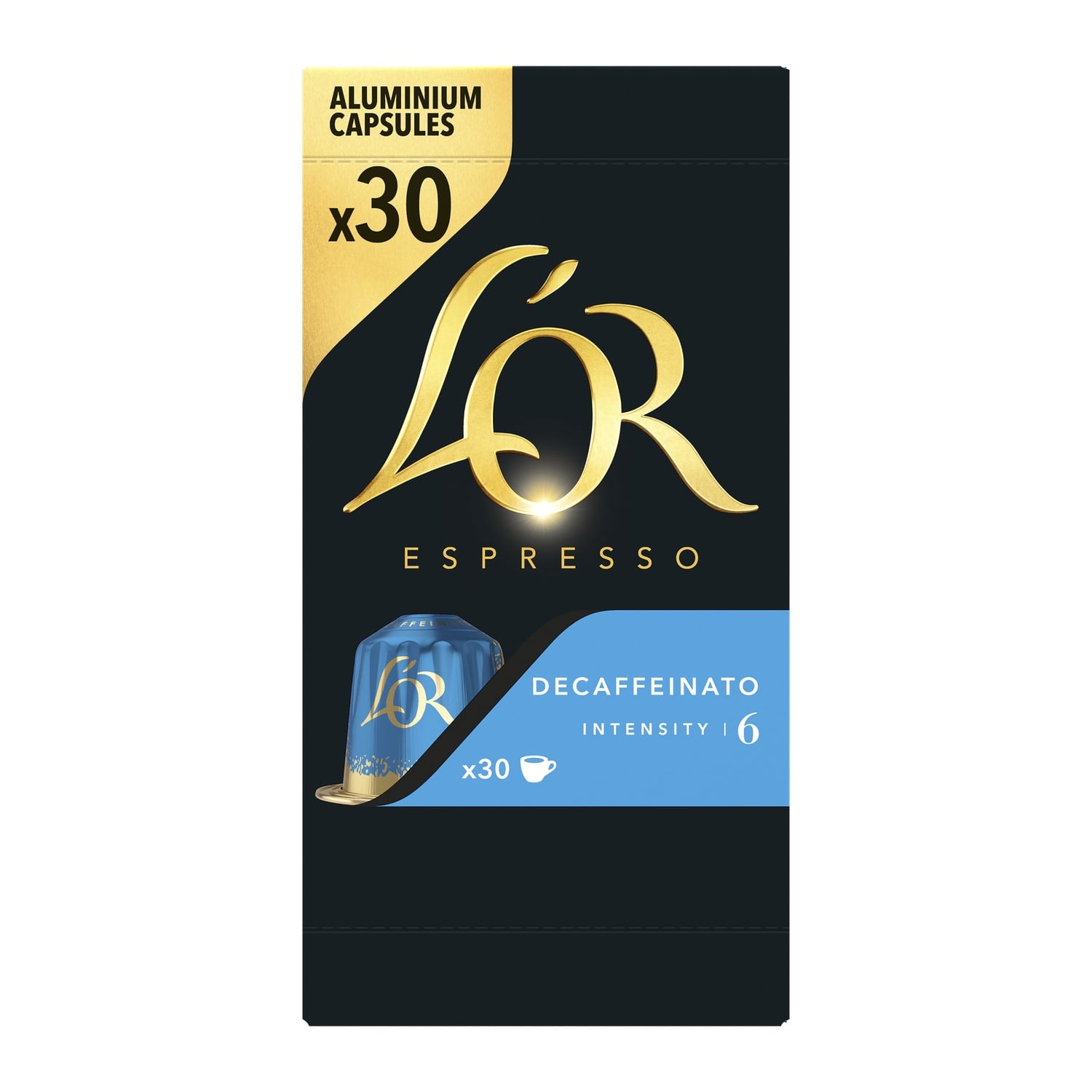 Café Capsules Decaffeinato Intensité 6 Compatibles Nespresso® L'OR 