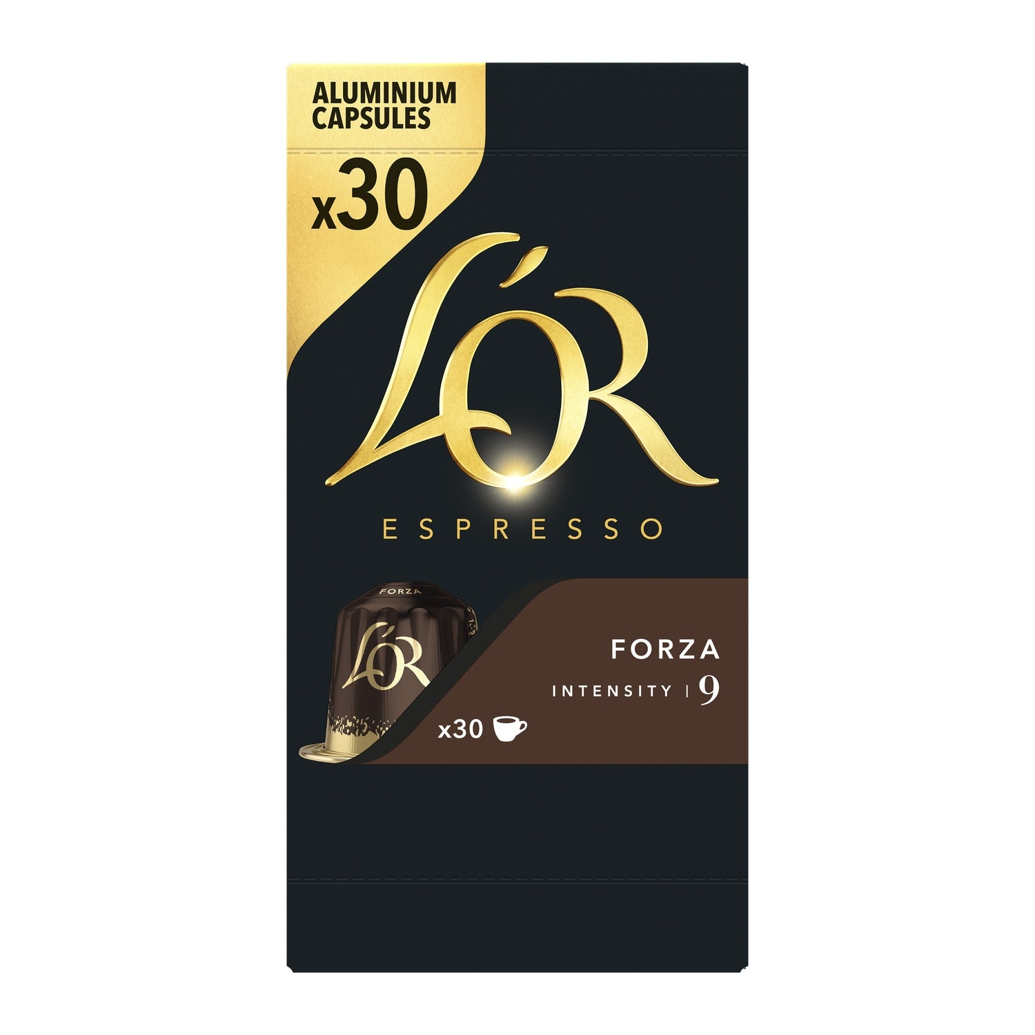 Café Capsules Forza Intensité 9 Compatibles Nespresso® L'OR 