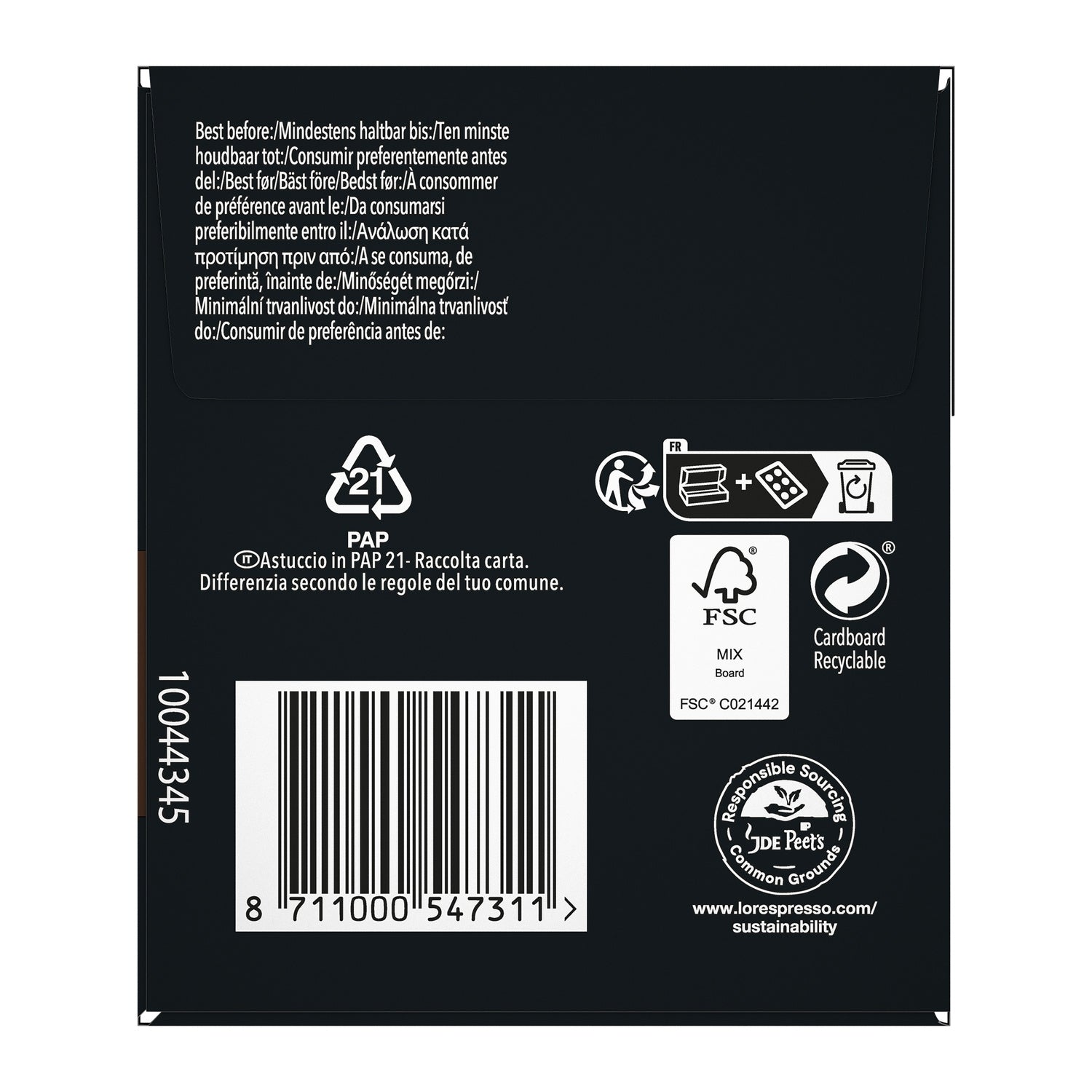Café Capsules Forza Intensité 9 Compatibles Nespresso® L'OR 