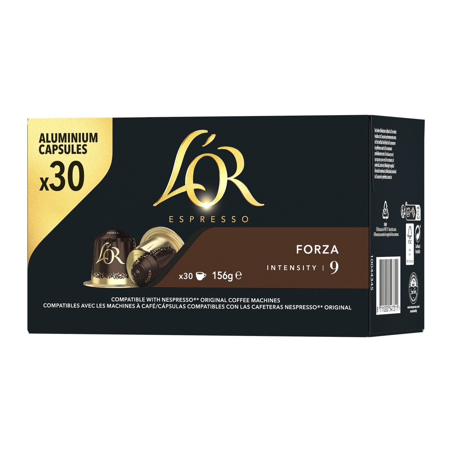 Café Capsules Forza Intensité 9 Compatibles Nespresso® L'OR 