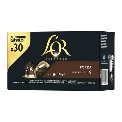 Café Capsules Forza Intensité 9 Compatibles Nespresso® L'OR 
