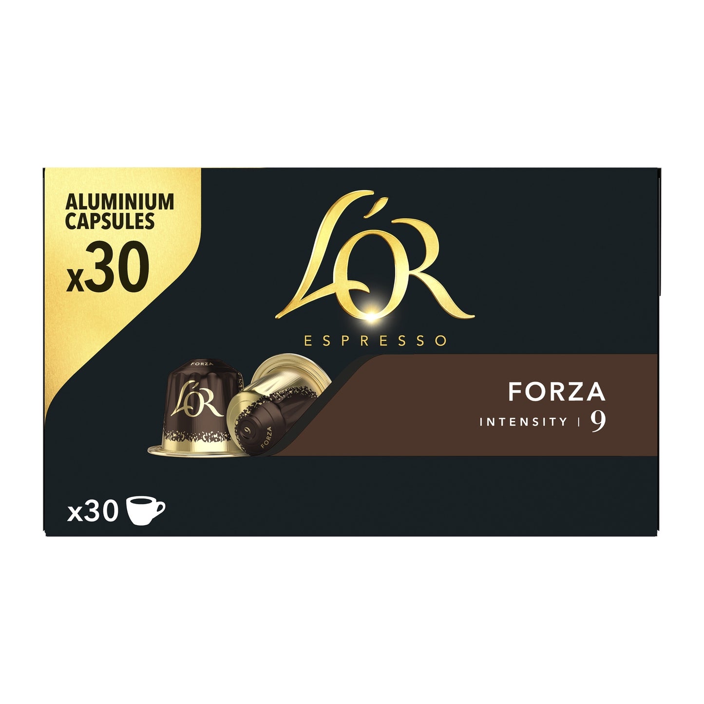 Café Capsules Forza Intensité 9 Compatibles Nespresso® L'OR 