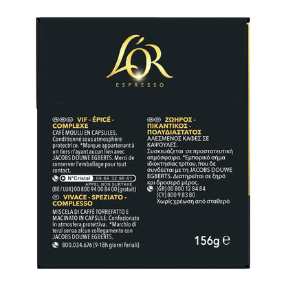 Café Capsules Ristretto Intensité 11 Compatibles Nespresso® L'OR 