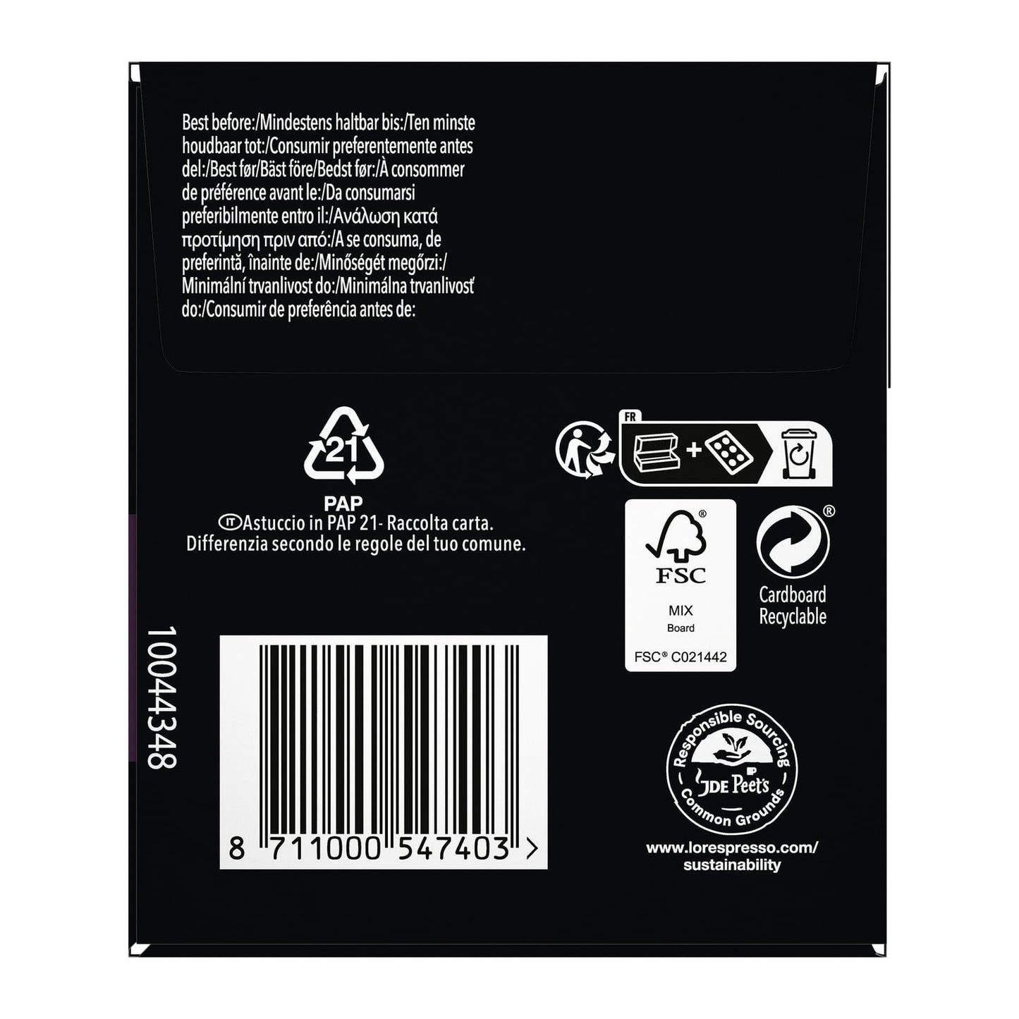 Café Capsules Supremo Intensité 10 Compatibles Nespresso® L'OR 