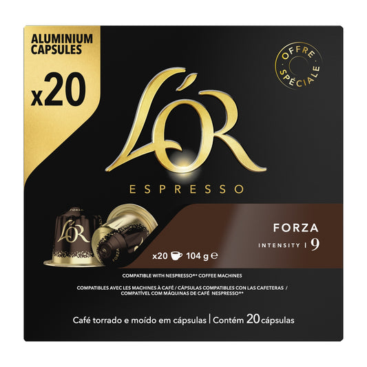Nespresso Forza Intensity 9 L'OR ESPRESSO Compatible Capsules