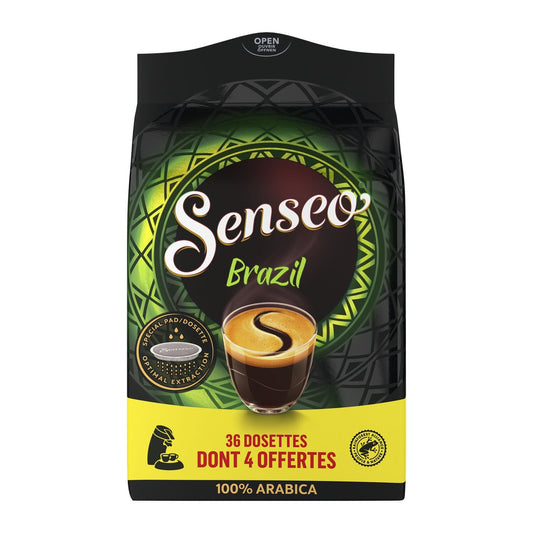 Café Dosettes 100% Arabica Brésil Compatible Senseo SENSEO la boîte de 32 dosettes