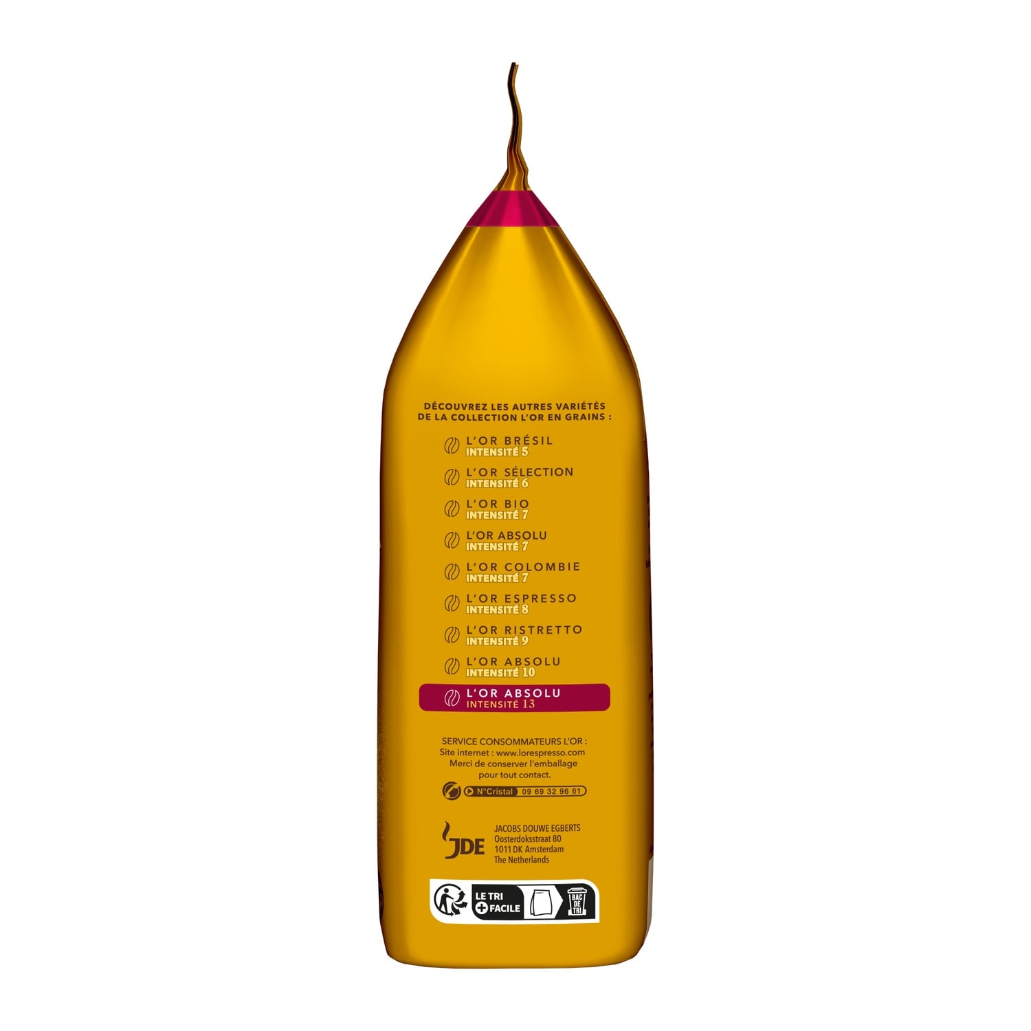 Café en Grains Absolu Intensité 13 L'OR 