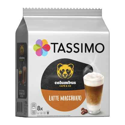 Café Dosettes Latte Macchiato Columbus Compatible Tassimo TASSIMO 