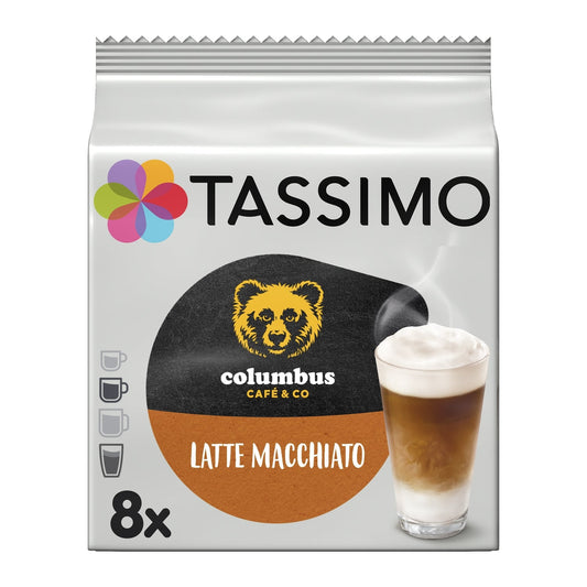 Café Dosettes Latte Macchiato Columbus Compatible Tassimo TASSIMO 