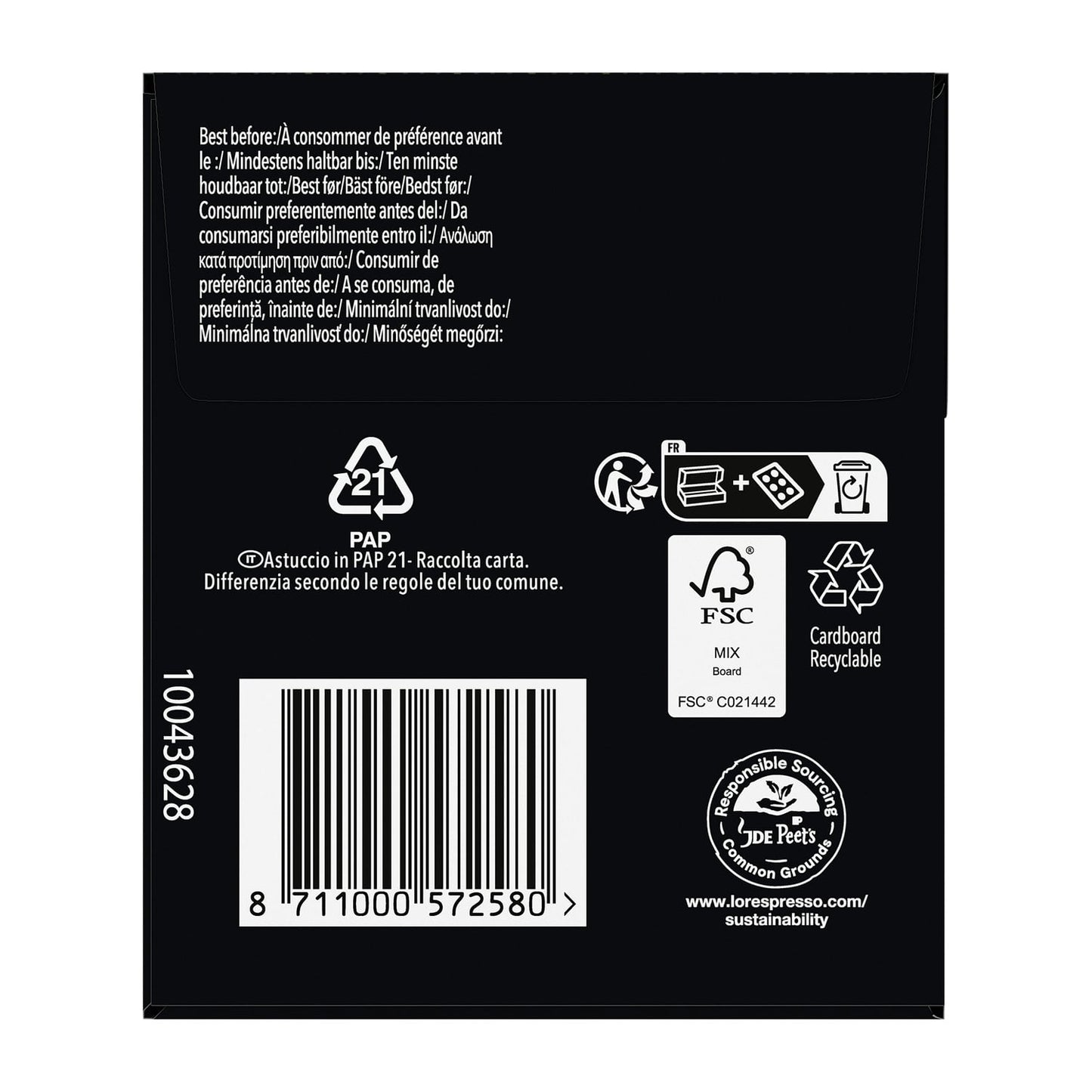 Café Capsules Brésil Intensité 8 Compatibles Nespresso® L'OR 