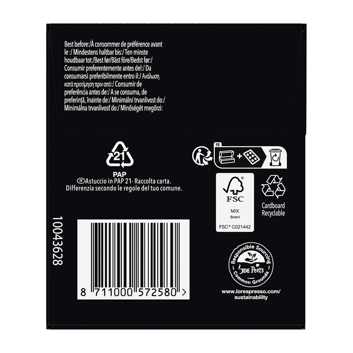 Café Capsules Brésil Intensité 8 Compatibles Nespresso® L'OR 