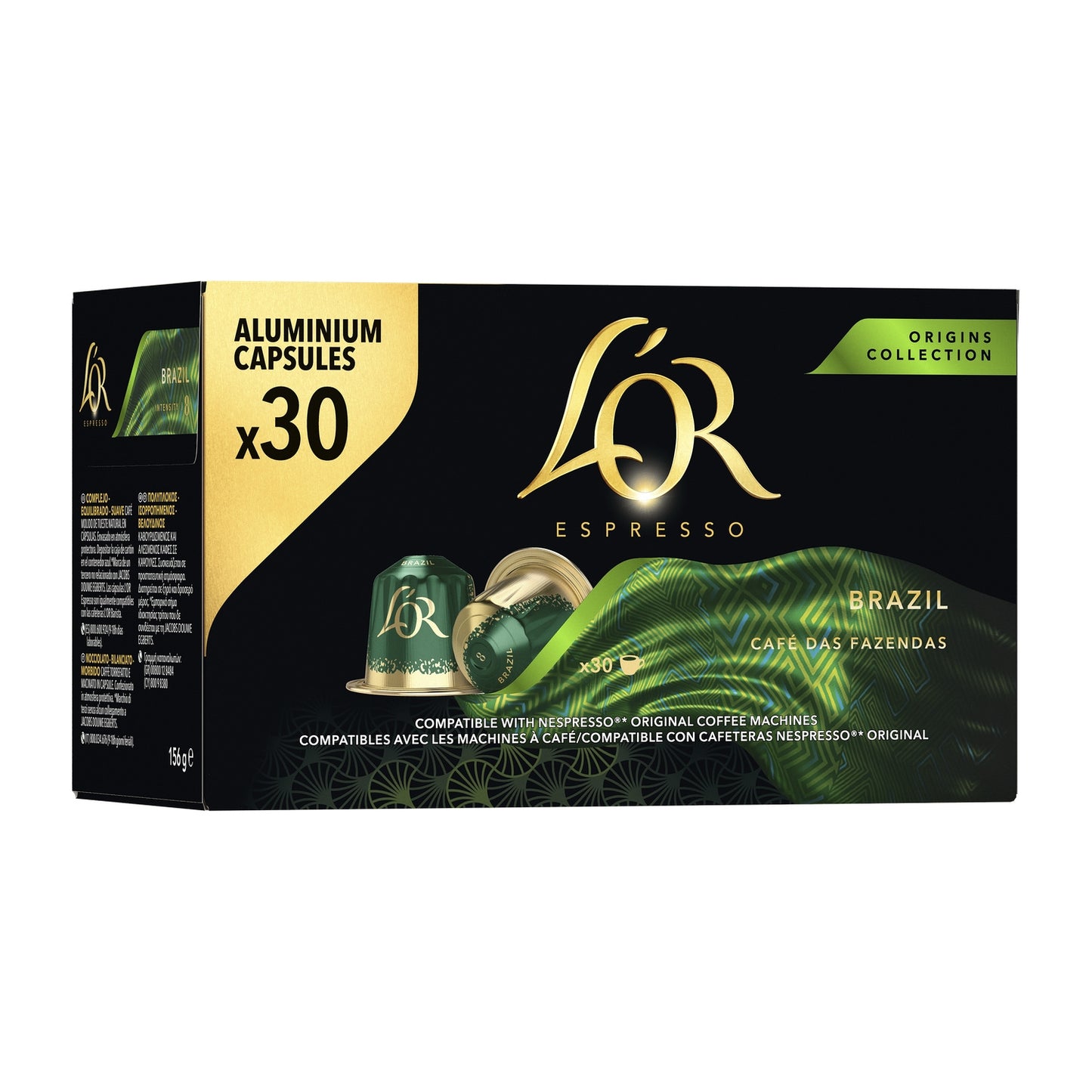 Café Capsules Brésil Intensité 8 Compatibles Nespresso® L'OR 