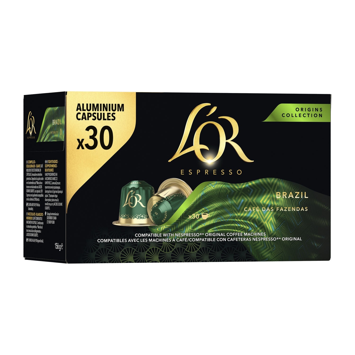 Café Capsules Brésil Intensité 8 Compatibles Nespresso® L'OR 