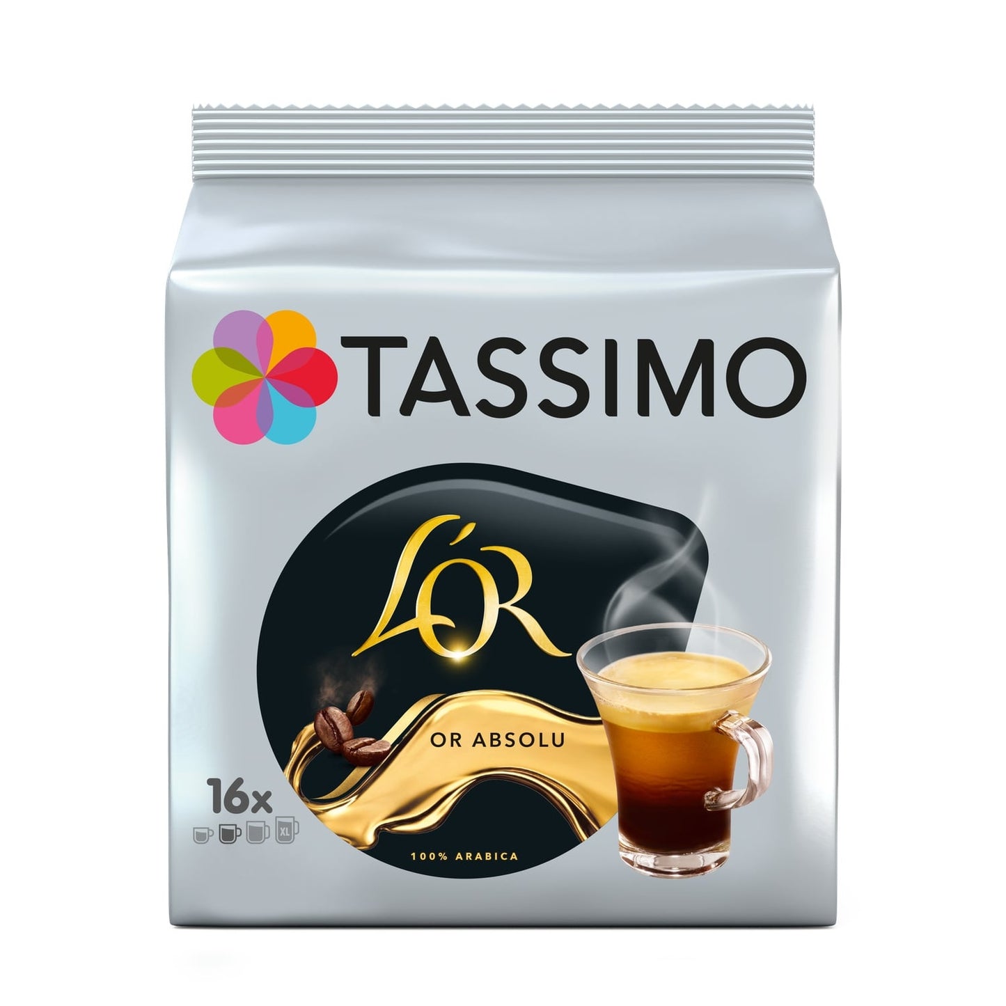 Café Dosettes Café Long L'Or Absolu Compatible Tassimo TASSIMO 