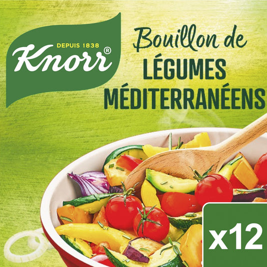 Bouillon de Légumes Méditerranéens KNORR les 12 tablettes de 11 g